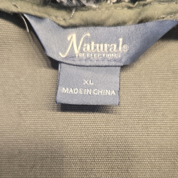 Natural Reflections Olive and Black Patterned Jacket - Picture 5 of 10